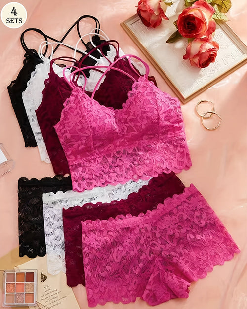 Romantic Lace Bralette & Panty Bundle
