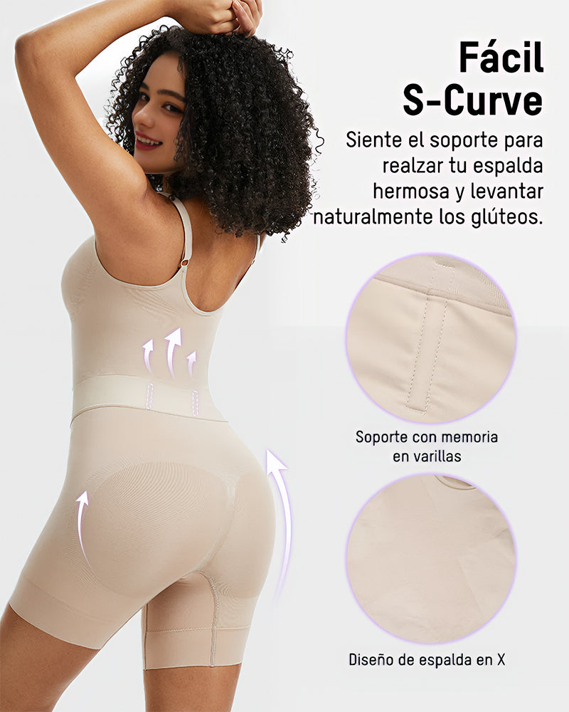 Faja Moldeadora 6 Zonas – Apertura Trasera para Baño y Moldea Cintura, Busto y Glúteos