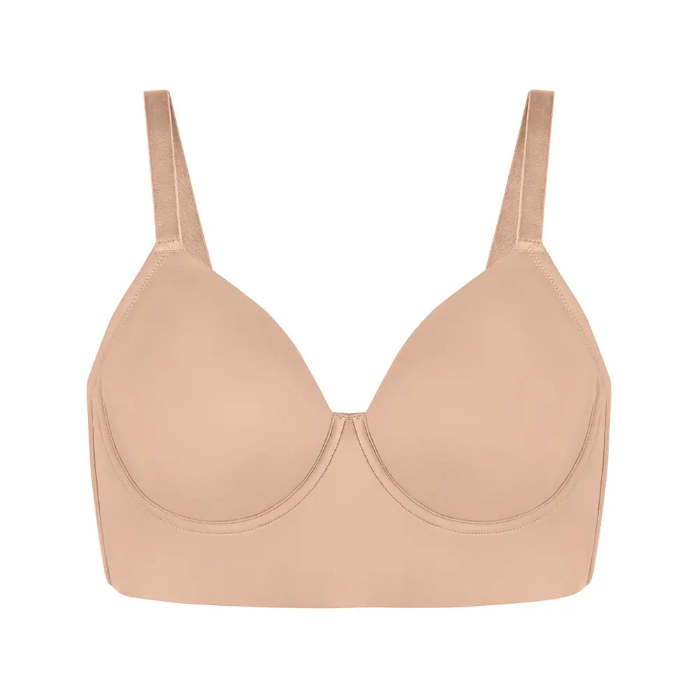 Plus Size Leopard Print Seamless Full Coverage Support Bra