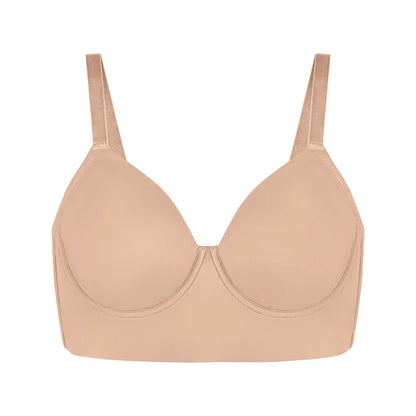 Plus Size Leopard Print Seamless Full Coverage Support Bra