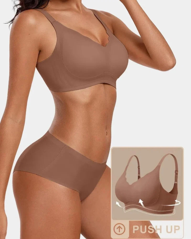 Seamless Comfort Smoothing Push Up Bra