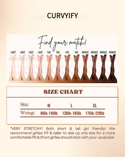 Translucent Fleece Lined Tights For Women