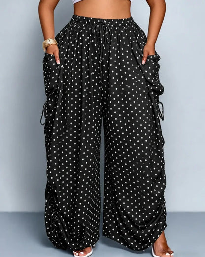 Women's Casual Loose-Fit Wide Leg Pants, All-Season