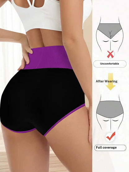 High-Waist Seamless Women's Underwear - 5 Pieces