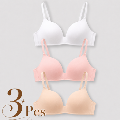 Lightly Lined Wireless Bras for Women (3 Pcs)