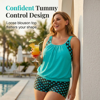 Women's Polka Dot Two Piece Swimsuit