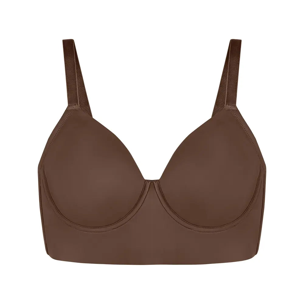 Plus Size Leopard Print Seamless Full Coverage Support Bra