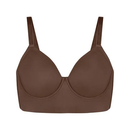Plus Size Leopard Print Seamless Full Coverage Support Bra