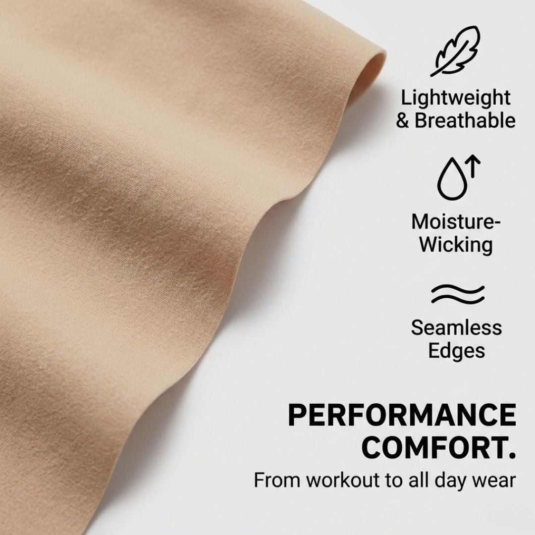 High-Rise Invisible Camel Toe Thong