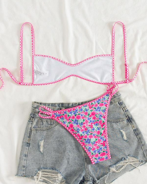 Two-Piece Set Women's Floral Print Bikini Set