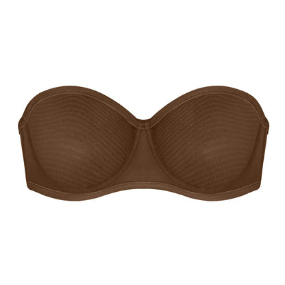 Strapless Mesh Underwire Bra – Stay Put & Natural Lift