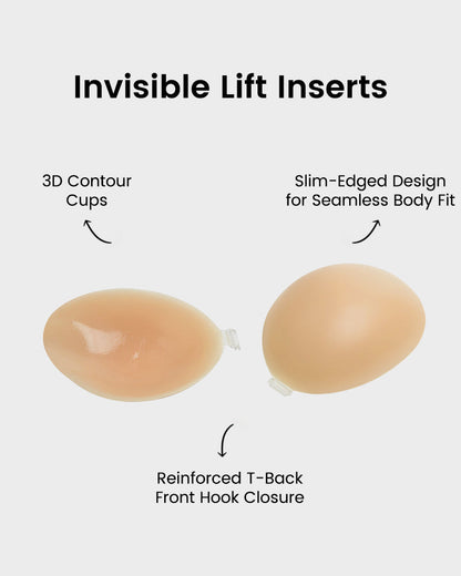 Front Closure Silicone Self-Adhesive Invisible Bra (2 Pack)