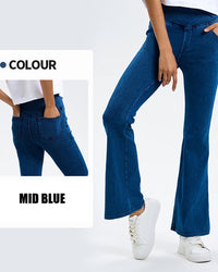 Flared Fit-Mid Blue