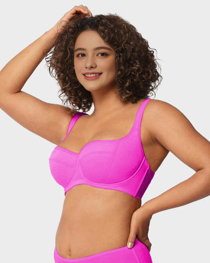 Women Shimmer Lightly Padded Balconette Bra