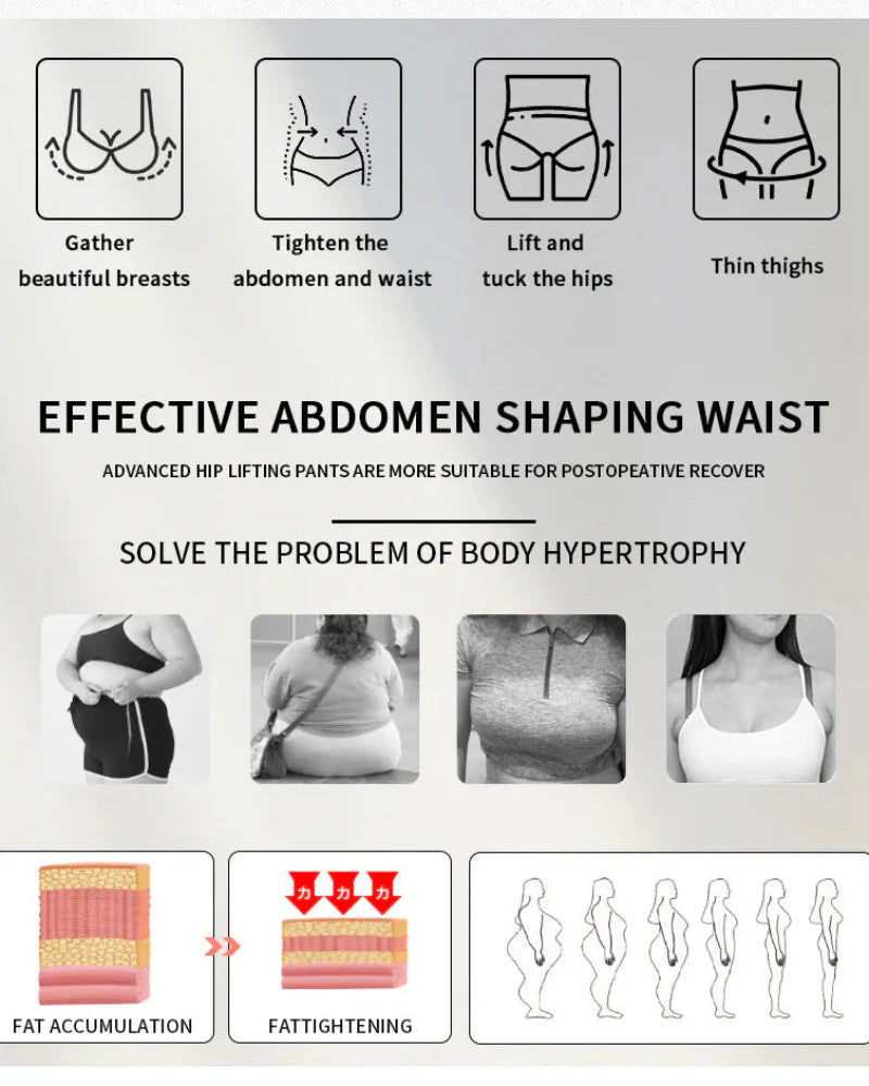 Women's One-Piece Shapewear Double-Layer Abdomen Control