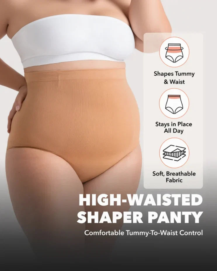 High-Waisted Seamless Compression Shapewear Panty