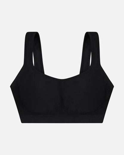 Plus Size Seamless Wireless Bra with Sewn-In Pads for Curvy Women