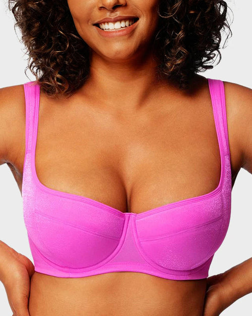 Women Shimmer Lightly Padded Balconette Bra