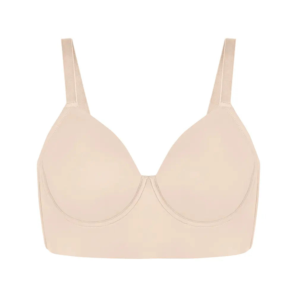 Plus Size Leopard Print Seamless Full Coverage Support Bra