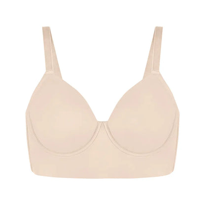Plus Size Leopard Print Seamless Full Coverage Support Bra