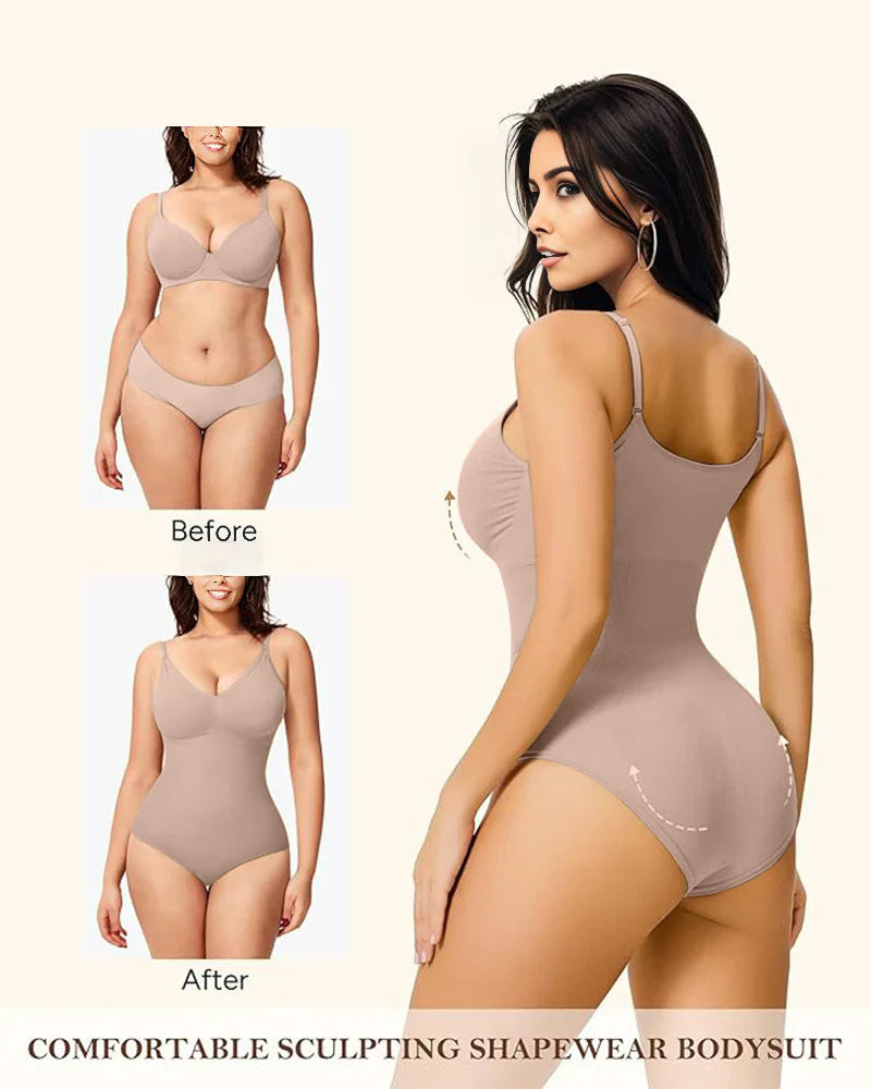 Comfortable tummy control with hip lifting and body shaping camisole shapewear
