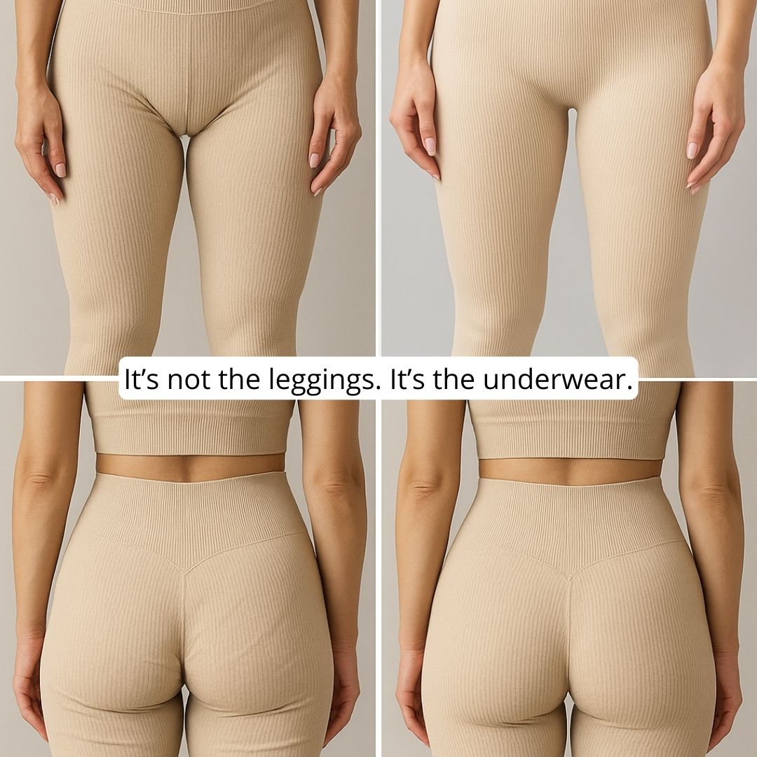 High-Rise Invisible Camel Toe Thong