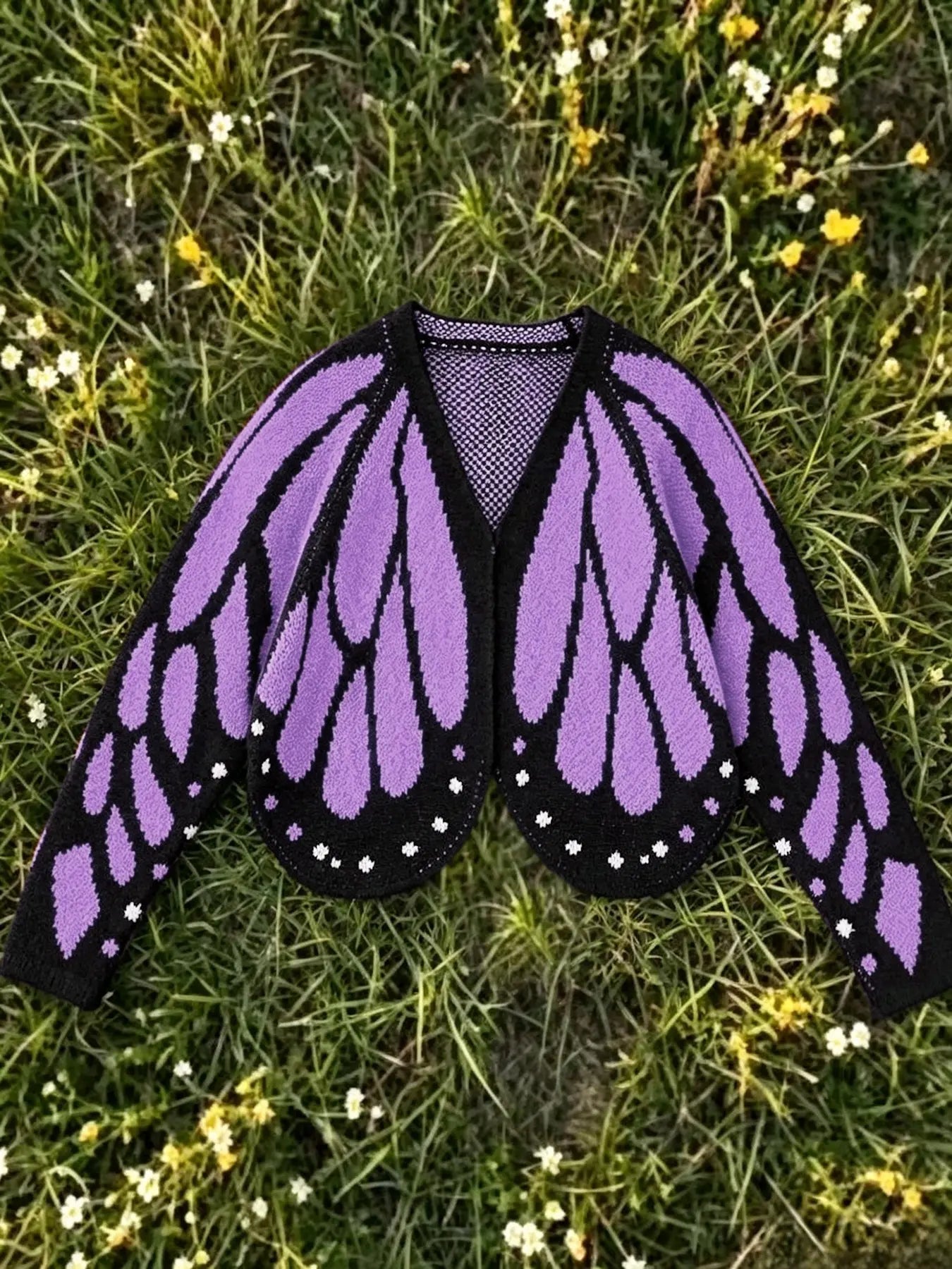 Women's Trendy Butterfly Wings Knit Cardigan Casual Fashion Knitwear Knit Coat for Vacation Parties