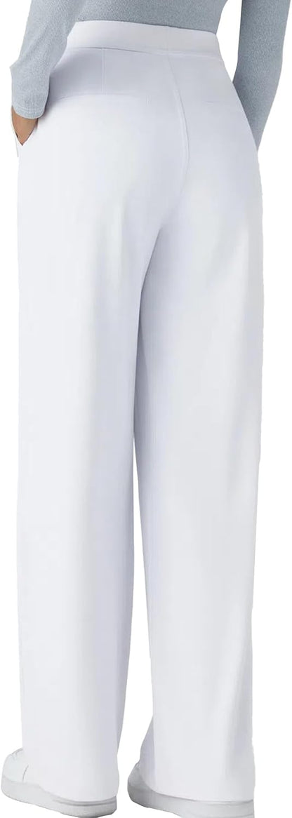 High Waisted Pocket Straight Leg Work Pants