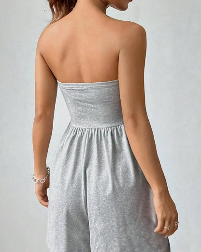 Women's Solid-Color Slim-Fit Romper