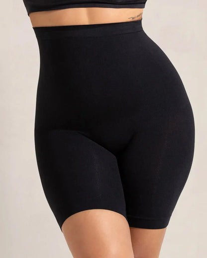 Anti-Roll High-Waisted Seamless Shapewear Shorts