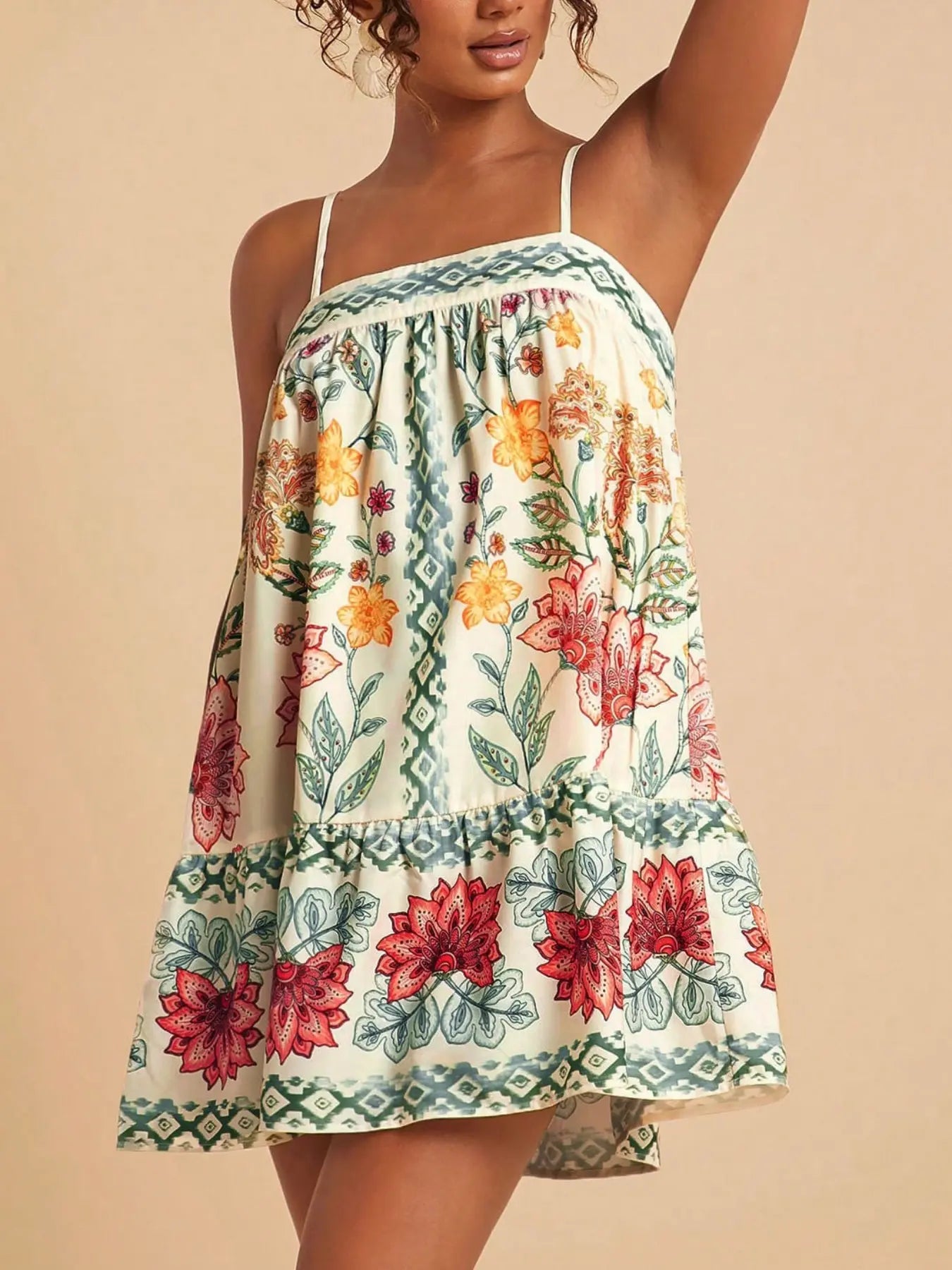 Boho Floral Summer Sundress