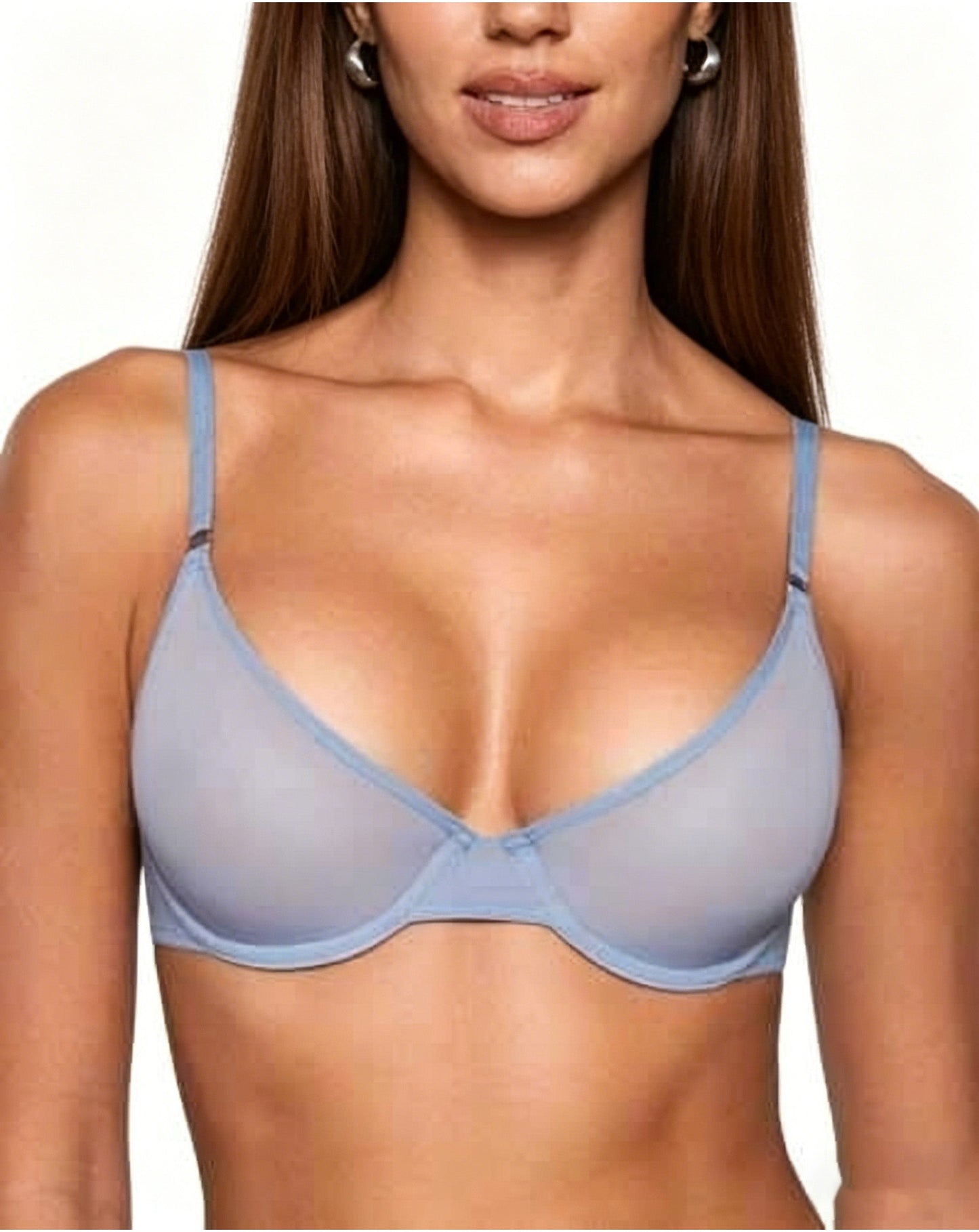 Lightweight Foam Cup Sheer Mesh Bra