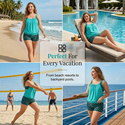 Women's Polka Dot Two Piece Swimsuit