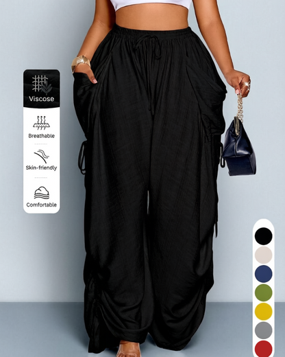 Women's Casual Loose-Fit Wide Leg Pants, All-Season