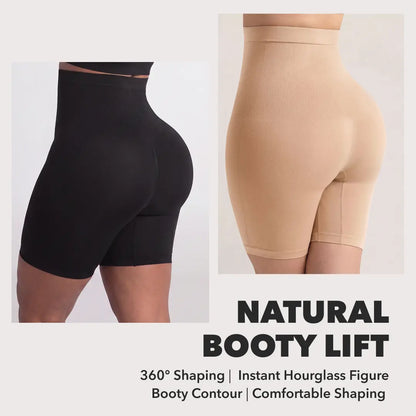Anti-Roll High-Waisted Seamless Shapewear Shorts