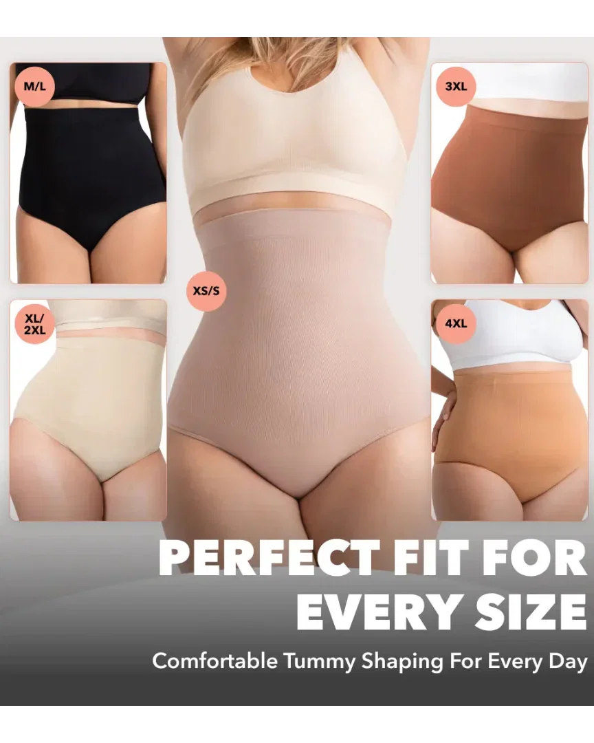 High-Waisted Seamless Compression Shapewear Panty