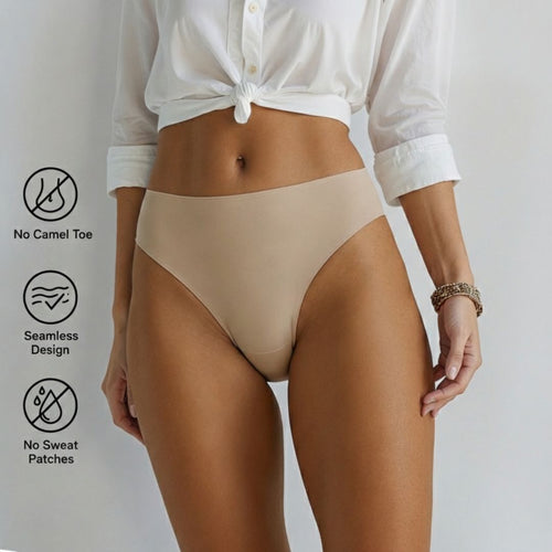 High-Rise Invisible Camel Toe Thong