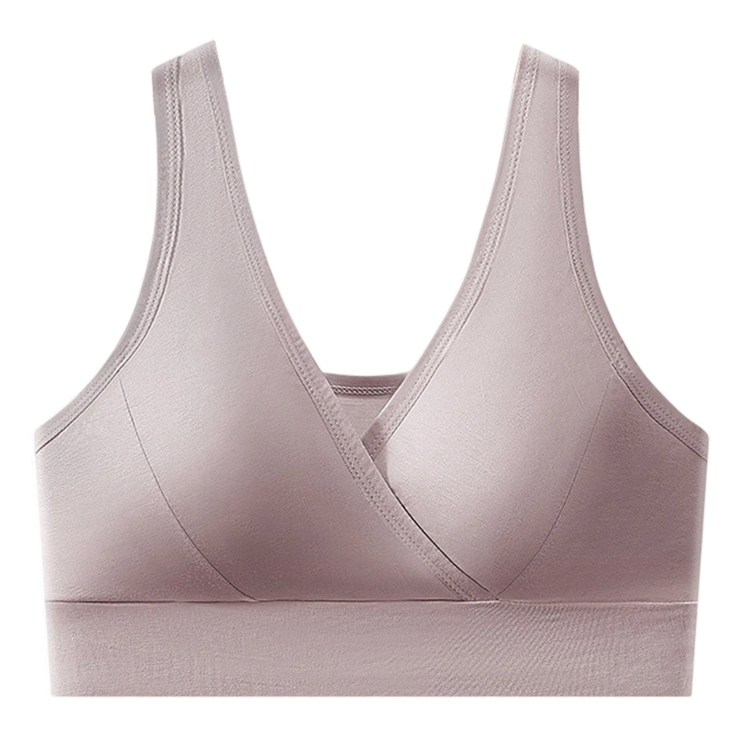 Women’s V-Neck Wireless Seamless Bra – Stretchy, Comfortable & Supportive