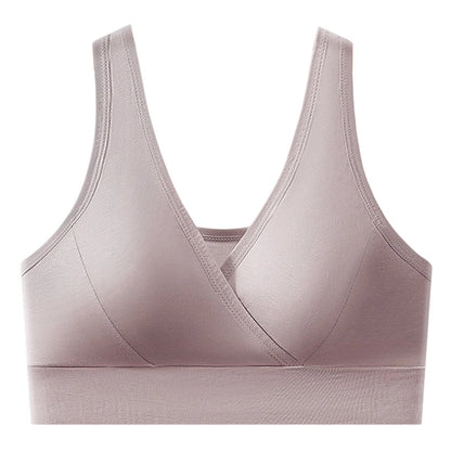 Women’s V-Neck Wireless Seamless Bra – Stretchy, Comfortable & Supportive