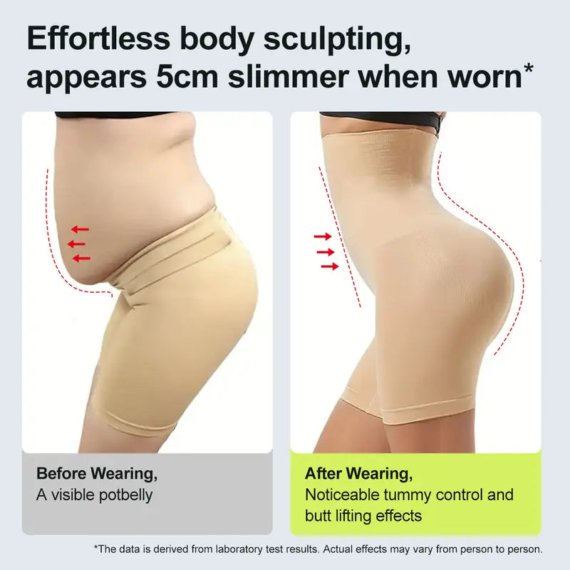 Seamless High-Waist Booty Lift Tummy Control Shapewear Shorts