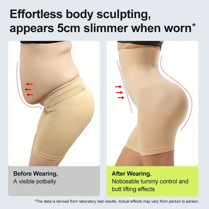 Seamless High-Waist Booty Lift Tummy Control Shapewear Shorts
