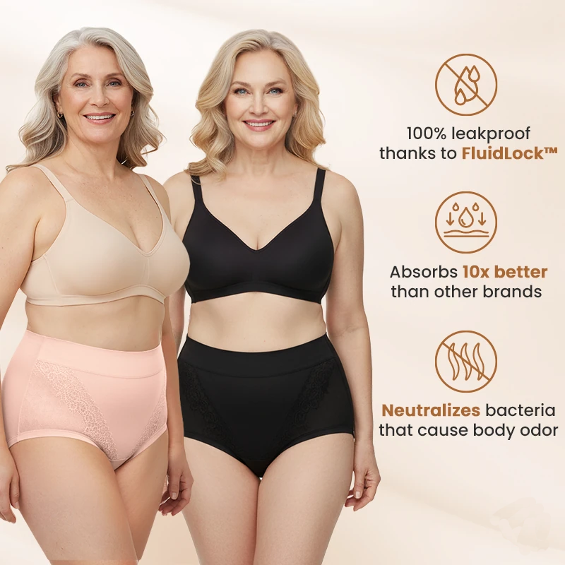 Comfortable High-Waist Leakproof Panties for Plus Size Women