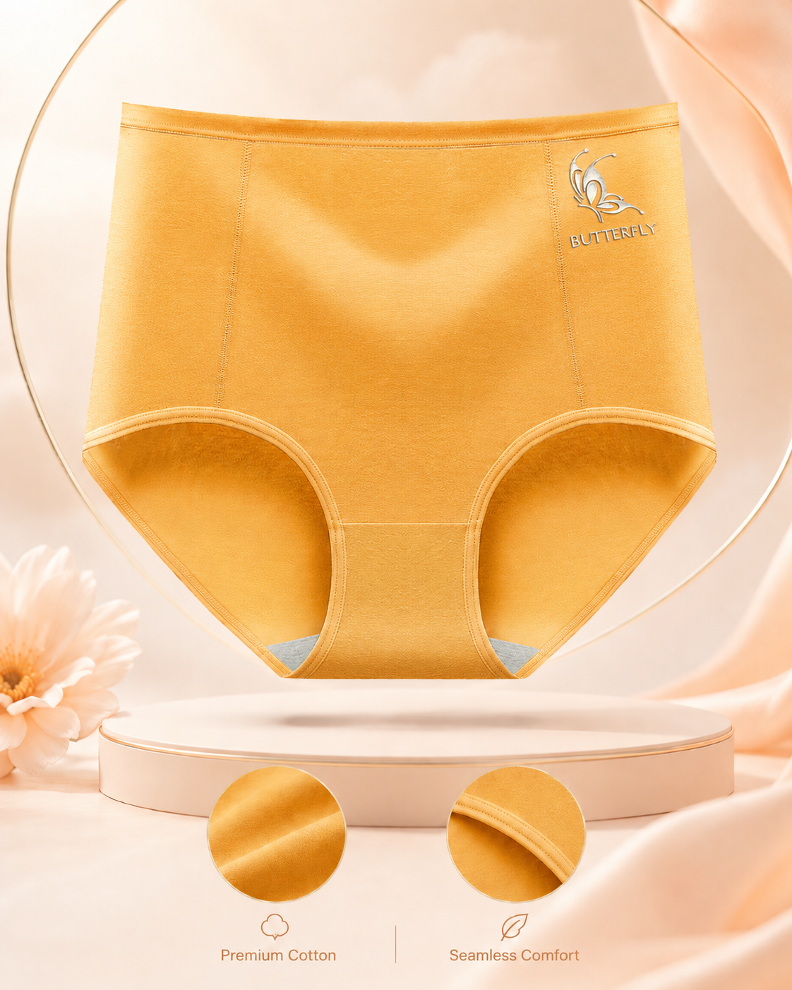 Women’s High Rise Cotton Briefs with Soft Full Coverage Fit
