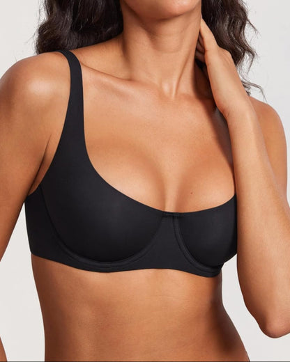 Seamless Unlined Balconette Bra for Women