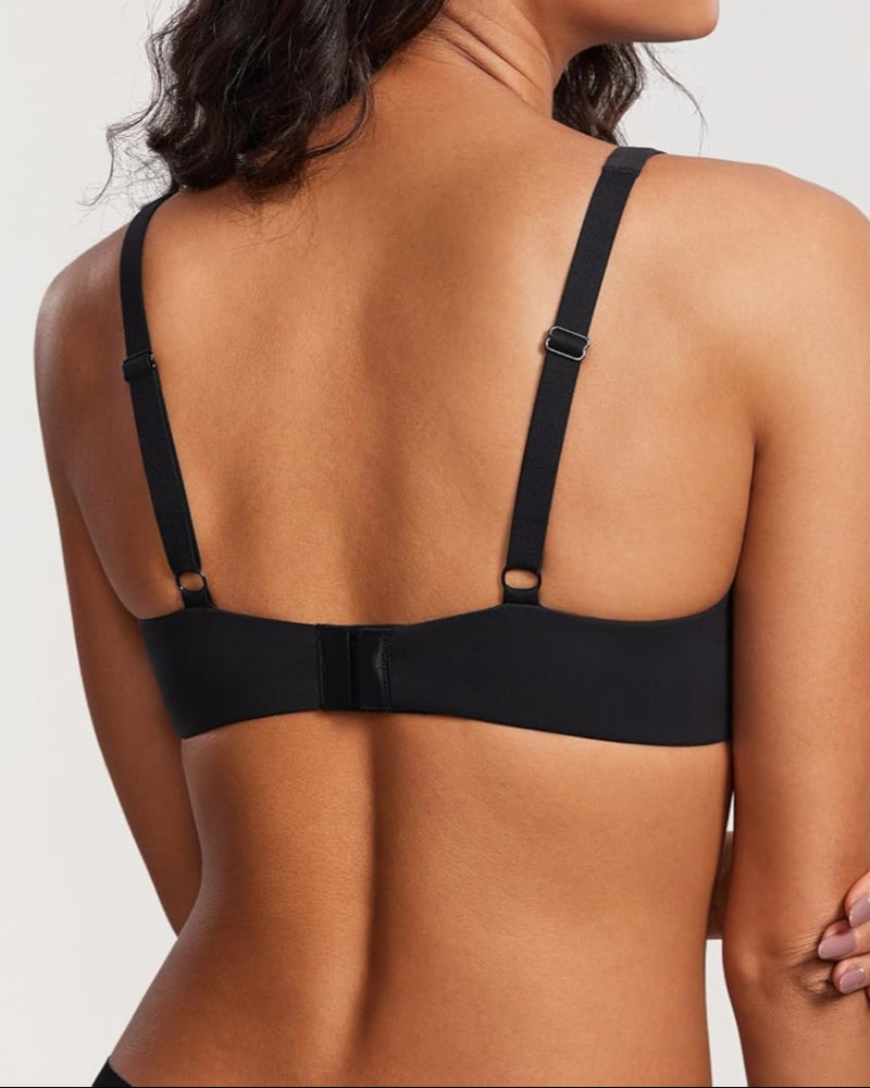 Seamless Unlined Balconette Bra for Women
