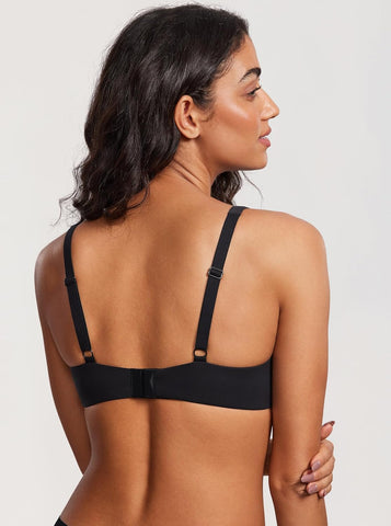 Women's Unlined Balconette Bra Underwire Supportive Plus Size Smooth Scoop Neck