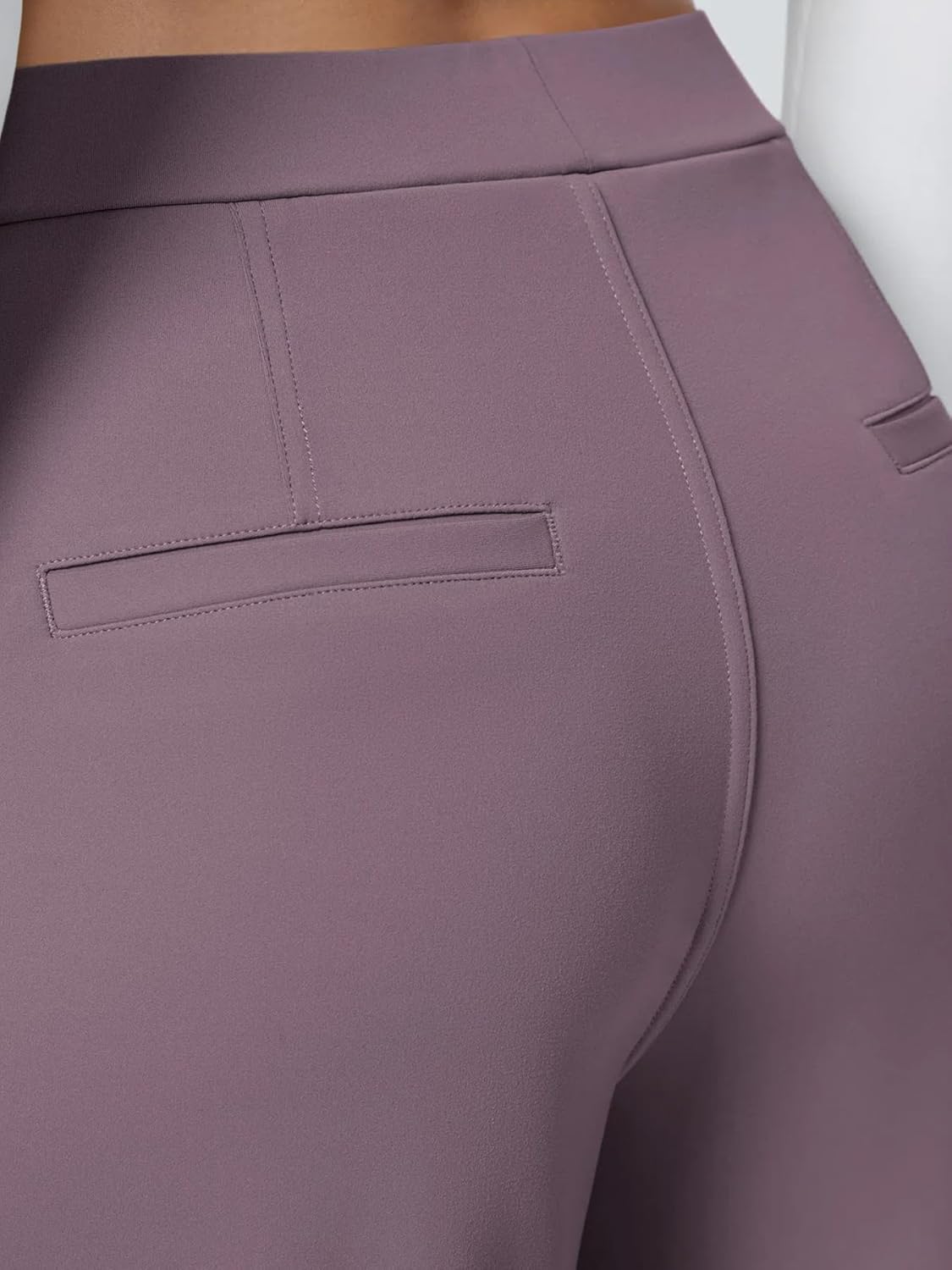 High Waisted Pocket Straight Leg Work Pants