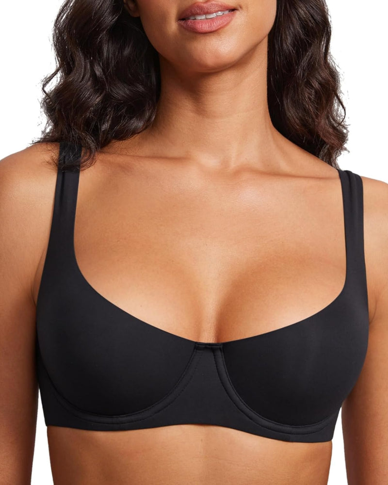 Seamless Unlined Balconette Bra for Women