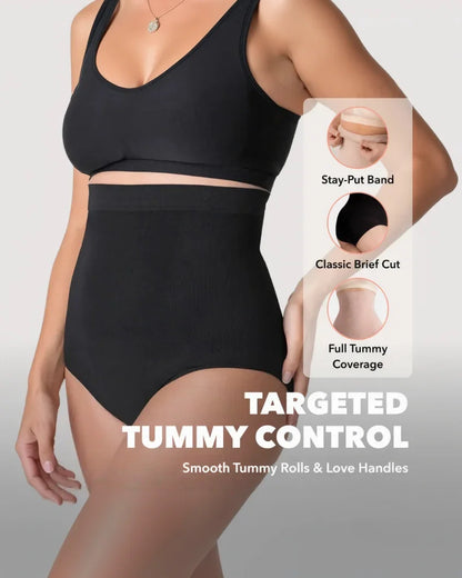 High-Waisted Seamless Compression Shapewear Panty