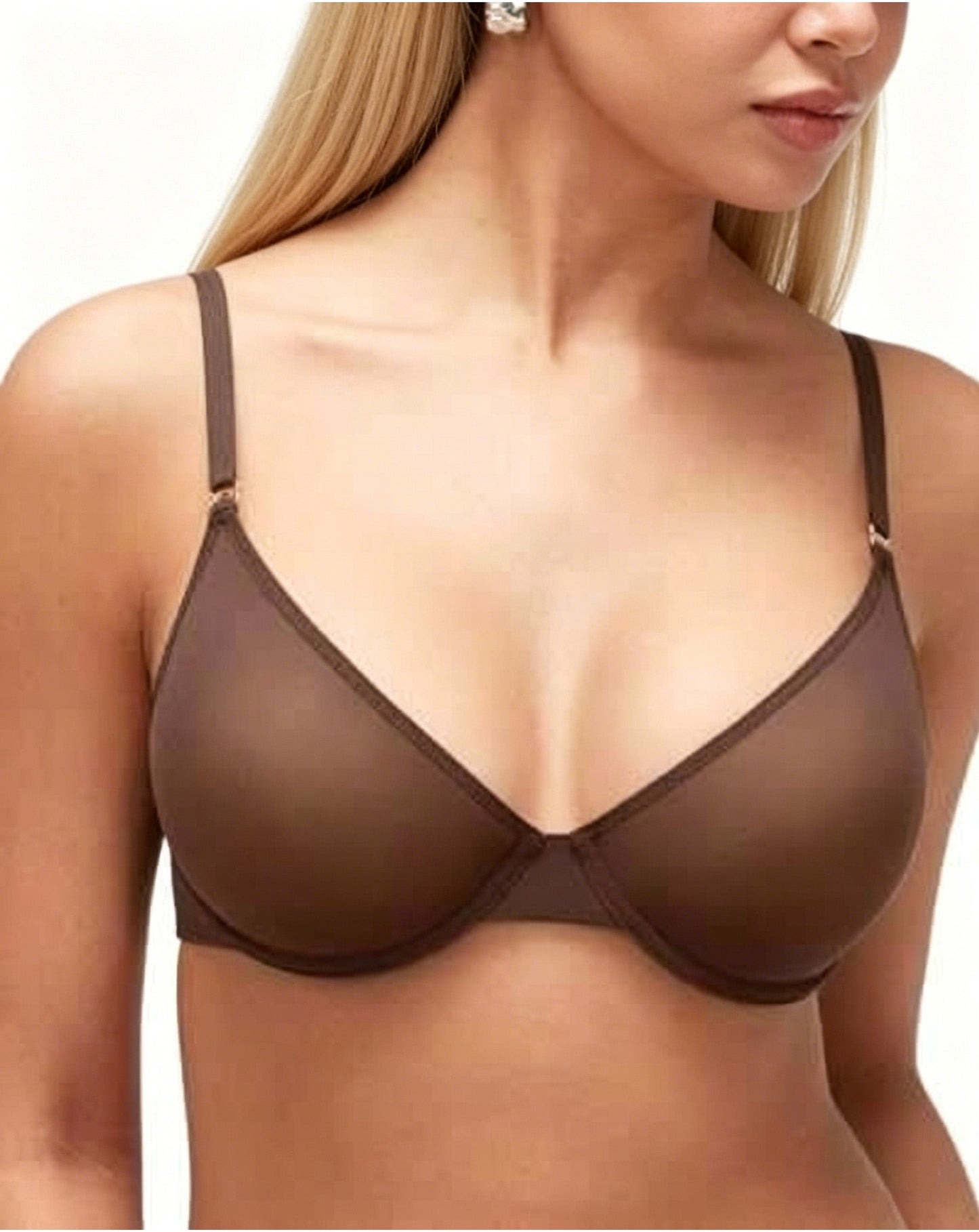 Lightweight Foam Cup Sheer Mesh Bra